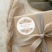 ボホパンパス庭園の結婚式サンキューステッカー ラウンドシール