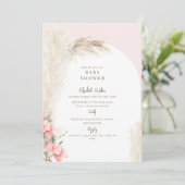 ボホパンパス赤面ベビーシャワー 招待状 (スタンド正面)