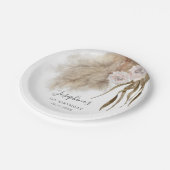 ボホパンパス・グラス・ガールの誕生パーティー ペーパープレート (アングル)