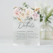 ボホパンパス&ピンクローズグリーン結婚ズ詳細 エンクロージャーカード (スタンド正面)