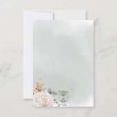 ボホパンパス&ピンクローズグリーン結婚ズ セーブザデート (裏面)