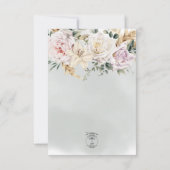 ボホパンパス&ピンクローズグリーン詳細カード 出欠カード (裏面)