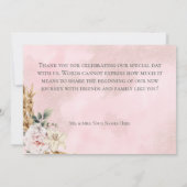 ボホパンパス&ピンクローズ結婚ズ サンキューカード (裏面)