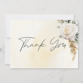 ボホパンパス&ピンクローゼクリームズ結婚ーズ サンキューカード (正面)