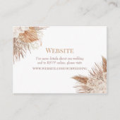 ボホパンパ庭園の結婚式Websiteエクルースカード エンクロージャーカード (正面)