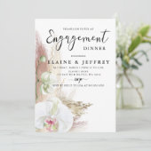 ボホパンパ素朴スグラスオーキッド婚約パーティ 招待状 (スタンド正面)