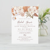 ボホパンパ素朴スグラスデザートブライダルシャワー 招待状 (スタンド正面)