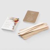 ボホパンパ素朴スグラスフラワー結婚式 プログラム ハンドファン (組立なし)