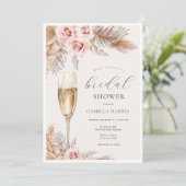 ボホパンパ素朴スグラスブライダルシャワー 招待状 (スタンド正面)