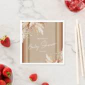 ボホパンパ素朴スグラスベビーシャワー スタンダードカクテルナプキン (インサイチュ)