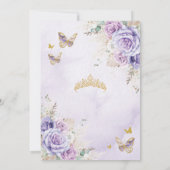 ボホパンパ素朴スパープル薄紫フローラキンセアニラ 招待状 (裏面)