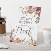 ボホパンプキンオータム開花誕生日トリート 台座サイン (インサイチュ)