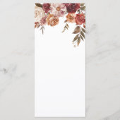 ボホパンプキンオータム開花誕生日 メニュー (裏面)