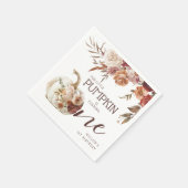 ボホパンプキンオータム開花1st誕生日 スタンダードカクテルナプキン (角)