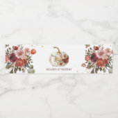 ボホパンプキンオータム開花1st誕生日 ペットボトルラベル (シングルラベル)