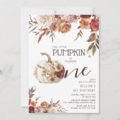 ボホパンプキンオータム開花1st誕生日 招待状 (正面)