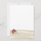 ボホパンプキンス秋の結婚式 招待状 (裏面)