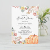 ボホパンプキンズボタニカル秋ブライダルシャワー 招待状 (スタンド正面)