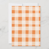 ボホパンプキンパルティー誕生日ティーパーティーガール 招待状 (裏面)