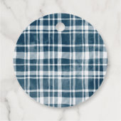 ボホパンプキンブルーフローラベビーシャワー フェイバータグ (裏面)