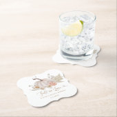 ボホパンプキン秋インブライダルシャワー ペーパーコースター (インサイチュ)