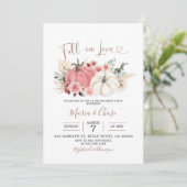 ボホパンプキン秋インラブ婚約パーティ 招待状 (スタンド正面)