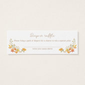 ボホパンプキン秋秋ベビーシャワーおむつラッフル (裏面)