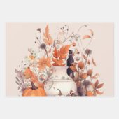 ボホパンプキン秋 ラッピングペーパーシート (正面)