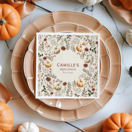 ボホパンプキ素朴ンオータムブライダルシャワー スタンダードカクテルナプキン