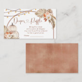 ボホパンプキ素朴ン秋インラブおむつラッフル エンクロージャーカード (正面/裏面)