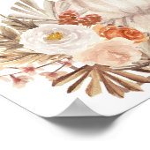 ボホパンプキ素朴ン秋インラブウェルカムサイン ポスター (角)