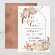 ボホパンプキ素朴ン秋インラブブライダルシャワー