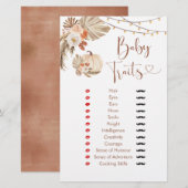 ボホパンプキ素朴ン秋インラブベビートレイトゲーム (正面/裏面)