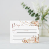 ボホパンプキ素朴ン秋インラブレシピカード 招待状 (スタンド正面)