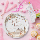 ボホパンプキ素朴ン秋インラブ紙プレート ペーパープレート (パーティー)