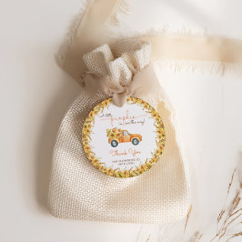 ボホパンプキ素朴ン秋フローラベビーシャワー フェイバータグ