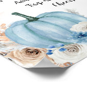 ボホパンプキ素朴ン秋ベビーシャワーミモサバー ポスター (角)