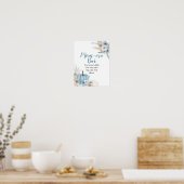 ボホパンプキ素朴ン秋ベビーシャワーミモサバー ポスター (キッチン)