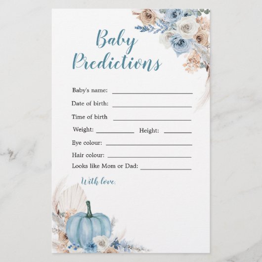 ボホパンプキ素朴ン秋ベビー予測 (正面)