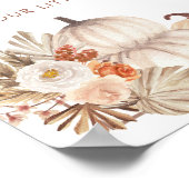 ボホパンプキ素朴ン秋彼または彼女のサイン ポスター (角)