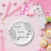 ボホパーソナライズされたの結婚カクテル紙 ペーパープレート (パーティー)