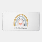 ボホパーソナライズされたウータカラー虹 デスクマット (正面)