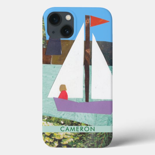 ボホパーソナライズされたカラフル航海のセーリング Case-Mate iPhoneケース (裏面)