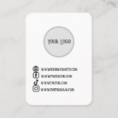 ボホパーソナライズされたキノコジュエリー表示 名刺 (裏面)