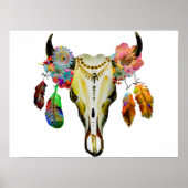 ボホパーソナライズされたクリスマス ポスター (正面)