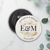 ボホパーソナライズされたトロピカル結婚式の引き出物 栓抜き