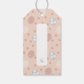 ボホパーソナライズされたバニー復活祭 ギフトタグ (裏面)