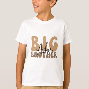 ボホパーソナライズされたビッグブラザーの幼児の名前 Tシャツ
