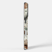 ボホパーソナライズされたフローラモノグラムと名前 Case-Mate iPhoneケース (裏面 / 右)