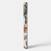 ボホパーソナライズされたフローラモノグラムと名前 Case-Mate iPhoneケース (裏面 / 左)